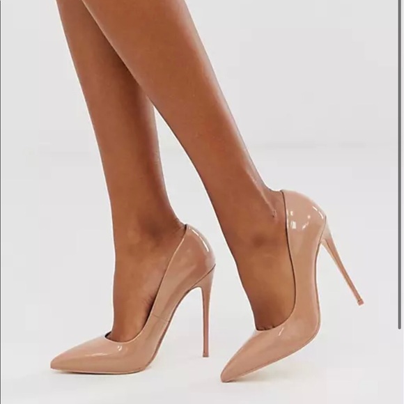 ASOS Penelope stiletto pumps in beige - Picture 2 of 4